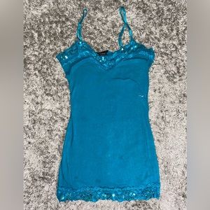 Y2K Blue fitting Tank Top